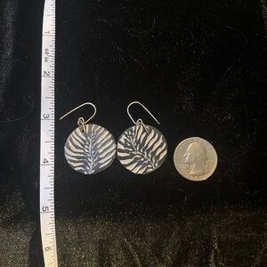 Handmade pottery earrings